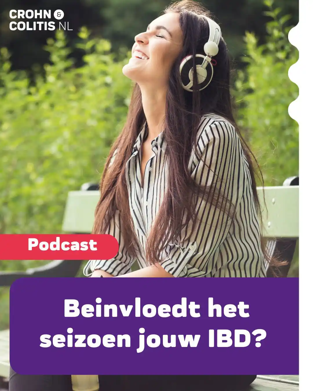 Image from Crohn & Colitis NL: IBD en de verschillende jaargetijden.  Mandy, Nina en Isabel praten ov...