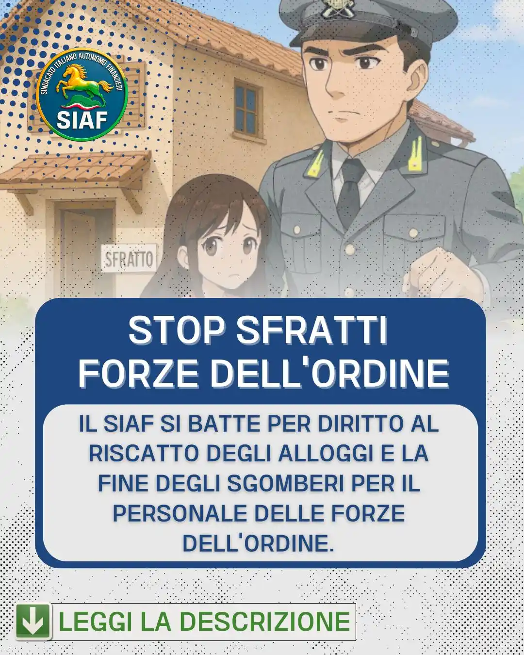 Image from SIAF Sindacato Italiano Autonomo Finanzieri: 🏘️⚖️Il SIAF denuncia la persistente negazione del diritto di riscatto...