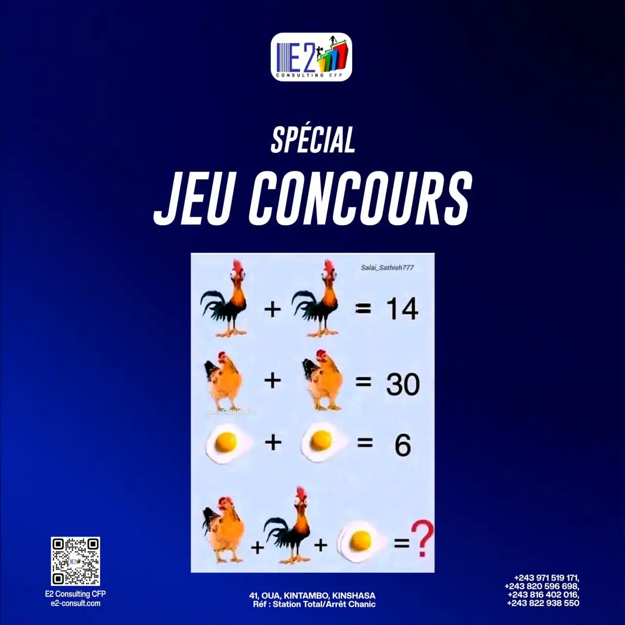 Image from E2 CONSULTING SAS: 🎉 JEU-CONCOURS SPÉCIAL CHEZ E2 CONSULTING 🎉 Tentez votre chance et ...