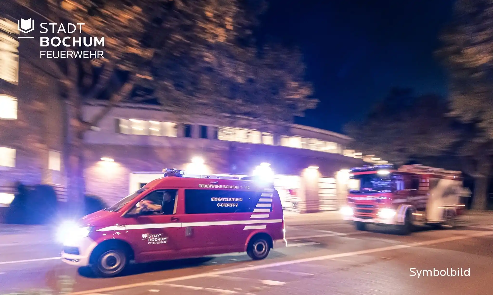 Image from Feuerwehr Bochum: Kohlenmonoxid im Wohngebäude Ein Wohnungsmieter in der Brüderstraße b...