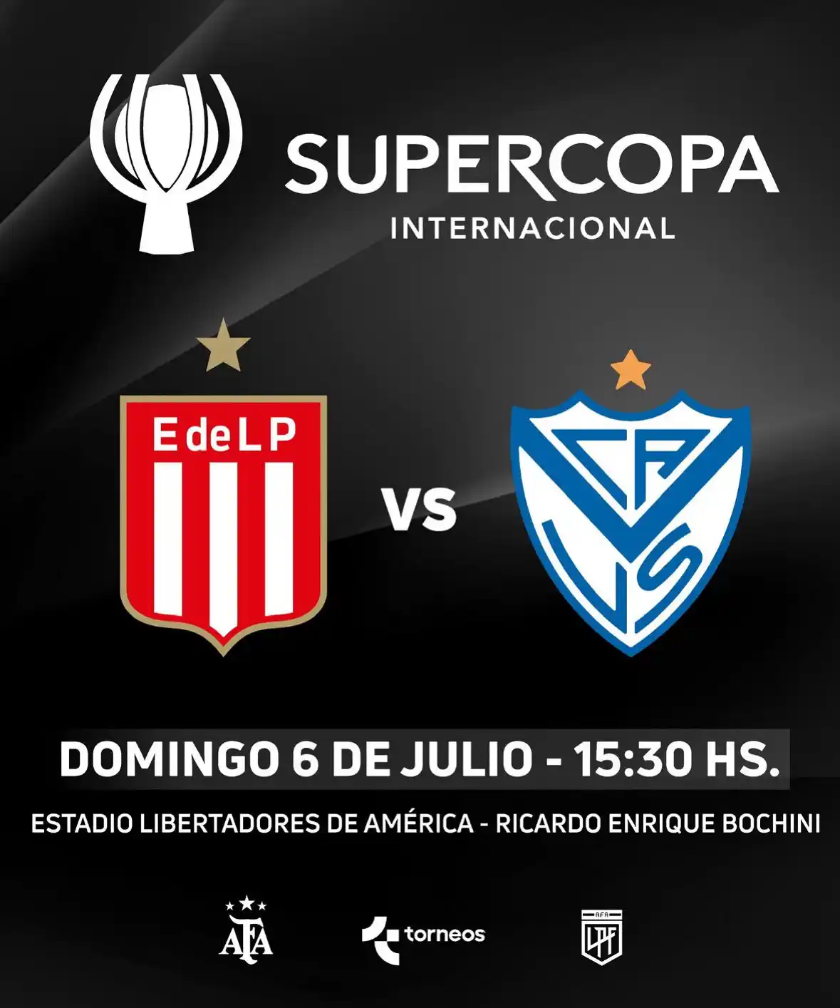 Image from EL SHOW DE VÉLEZ💙🤍: 🏟️🏆 La @LigaAFA oficializó que la final entre <a class="text-blue-50...