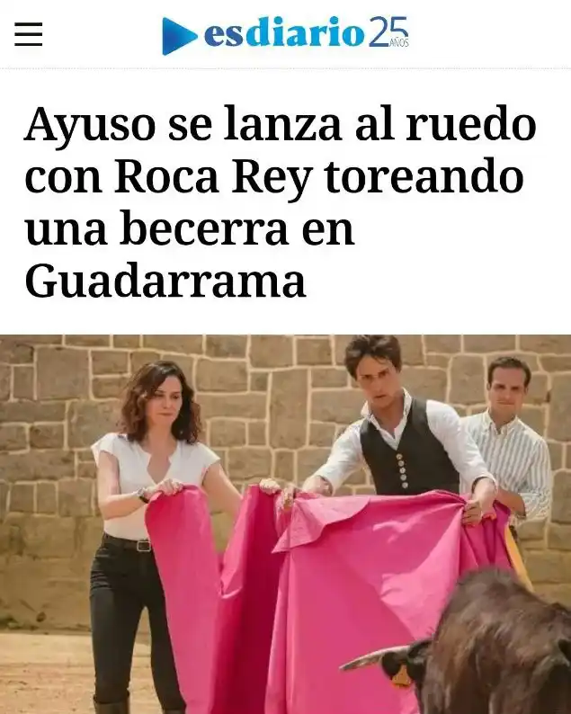 Image from PACMA: ❌La presidenta de la Comunidad de Madrid, Isabel Díaz Ayuso, maltratan...