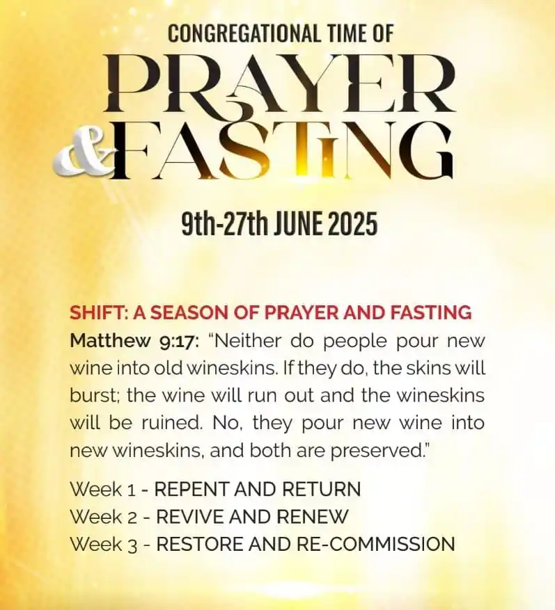 Image from Nairobi Baptist Church, Ngong Road: More details on our Prayer & Fasting Season: 🛐 NBC Congregational Pr...
