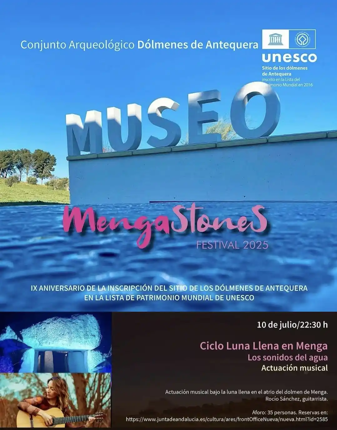 Image from Antequera, con Q de Qultura: 🌕 Música bajo la luna llena... Dentro *Mengastones Festival 2025*, l...