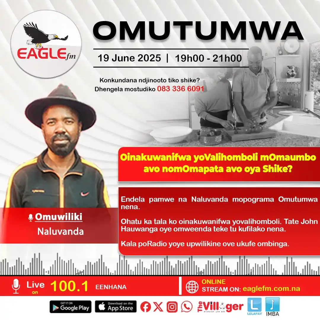 Image from Eagle Media House: Oinakuwanifwa yoValihomboli mOmaumbo avo nomOmapata avo oya Shike?  En...