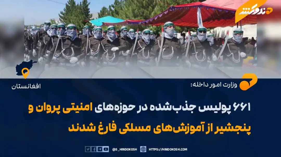 Image from صدای هندوکش: وزارت امور داخله اعلام کرده است که ۶۶۱ تن از منسوبین پولیس که در ولسوا...