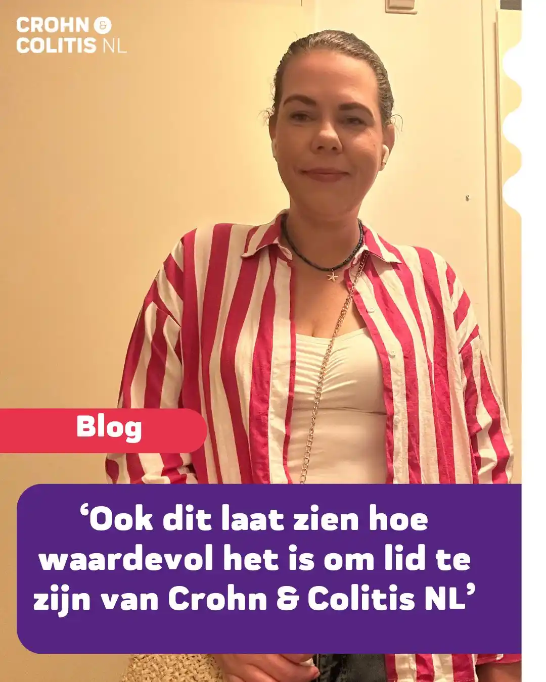 Image from Crohn & Colitis NL: Patricia blogt: “Dankzij Crohn & Colitis NL kwam ik erachter dat de go...