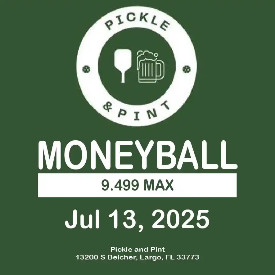 Image from Florida Pickleball Tournaments: ➡️ "Pickle and Paint Moneyball 9.499 Max" Pickleball tournament in Lar...