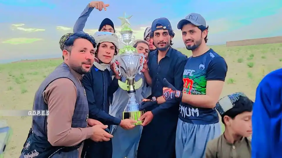 Image from د المپیک، بدني روزنې او ورزش عمومي ریاست: پکتيکا؛ شخيل آباد ولسوالۍ کې د ۲۰ لوبډلو ترمنځ د ټېپ بال کرکټ سيالۍ پا...