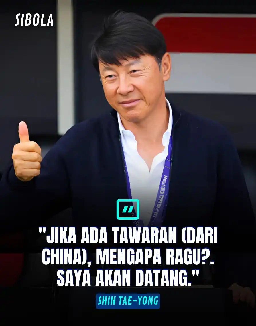 Image from Sibola: Shin Tae-yong siap latih Timnas China! 🇨🇳 Meski belum ada tawaran re...