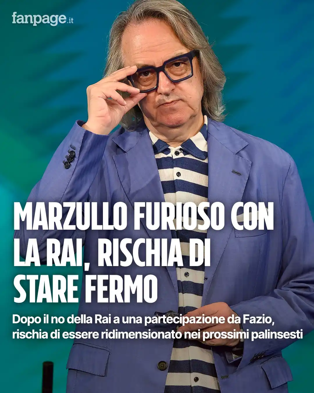 Image from Spettacolo Fanpage.it: *“Sta facendo il pazzo”* Gigi Marzullo furioso con la Rai, contratto ...
