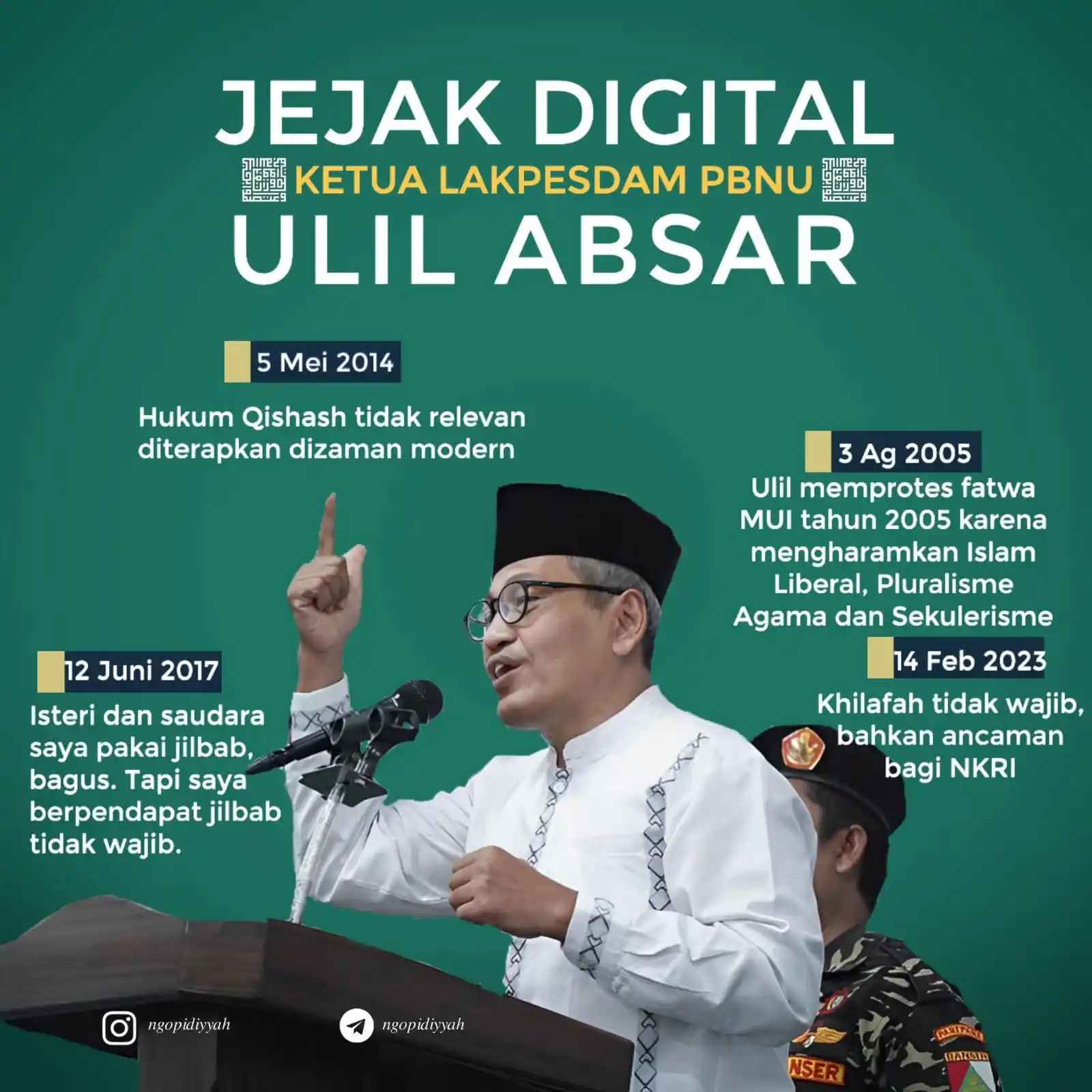 Image from MEDIA DAKWAH ISLAM: “Tugas saya bukan menenangkan umat. Tugas saya justru mengguncang keny...