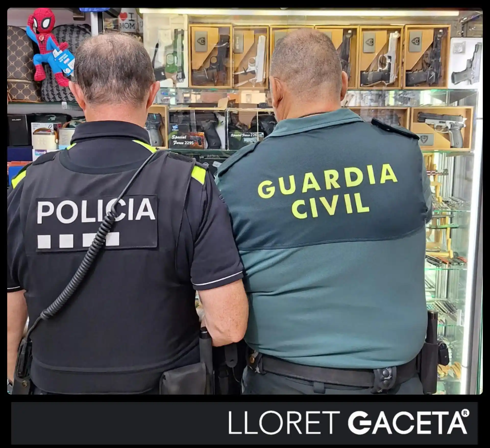 Image from Lloret Gaceta: Una operació conjunta de la Guàrdia Civil i Policia Local, permet inte...