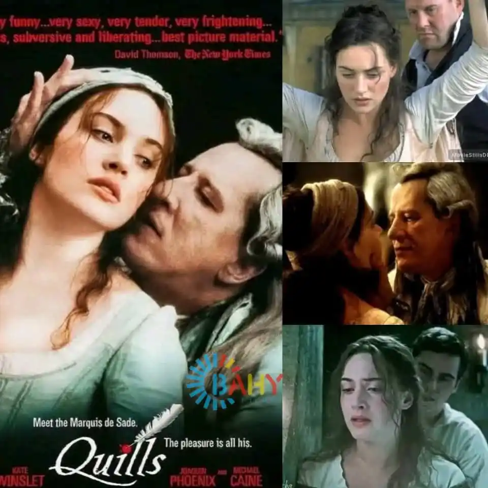 Image from Bahy Films: الفاتنة كيت وينسليت في مشاهد جريئة ورومانسية❤️🔥🔞 📽فيلم: Quills 200...