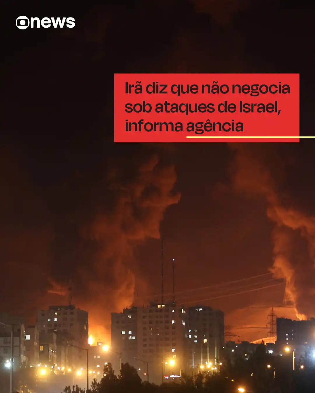 Image from GloboNews: Autoridades do Irã indicaram neste domingo (15), aos mediadores Catar ...