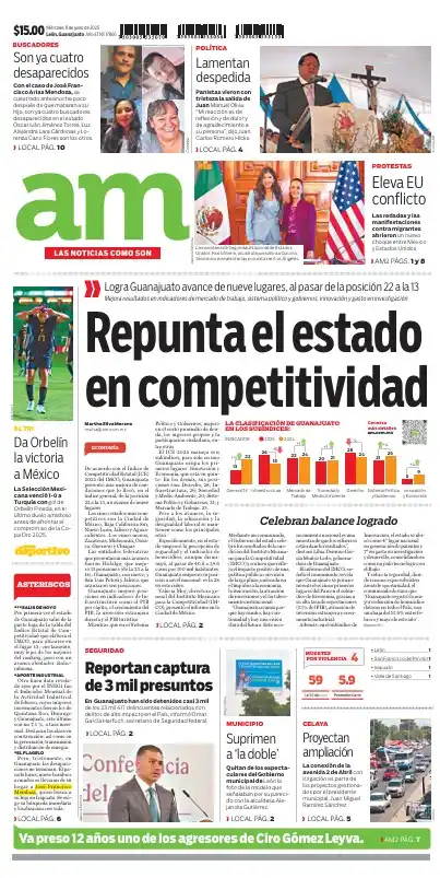 Image from Periódico AM  📰  CELAYA: ¡Buenos días!, hoy es *miércoles 11 de junio del 2025* | 📰 Comienza t...