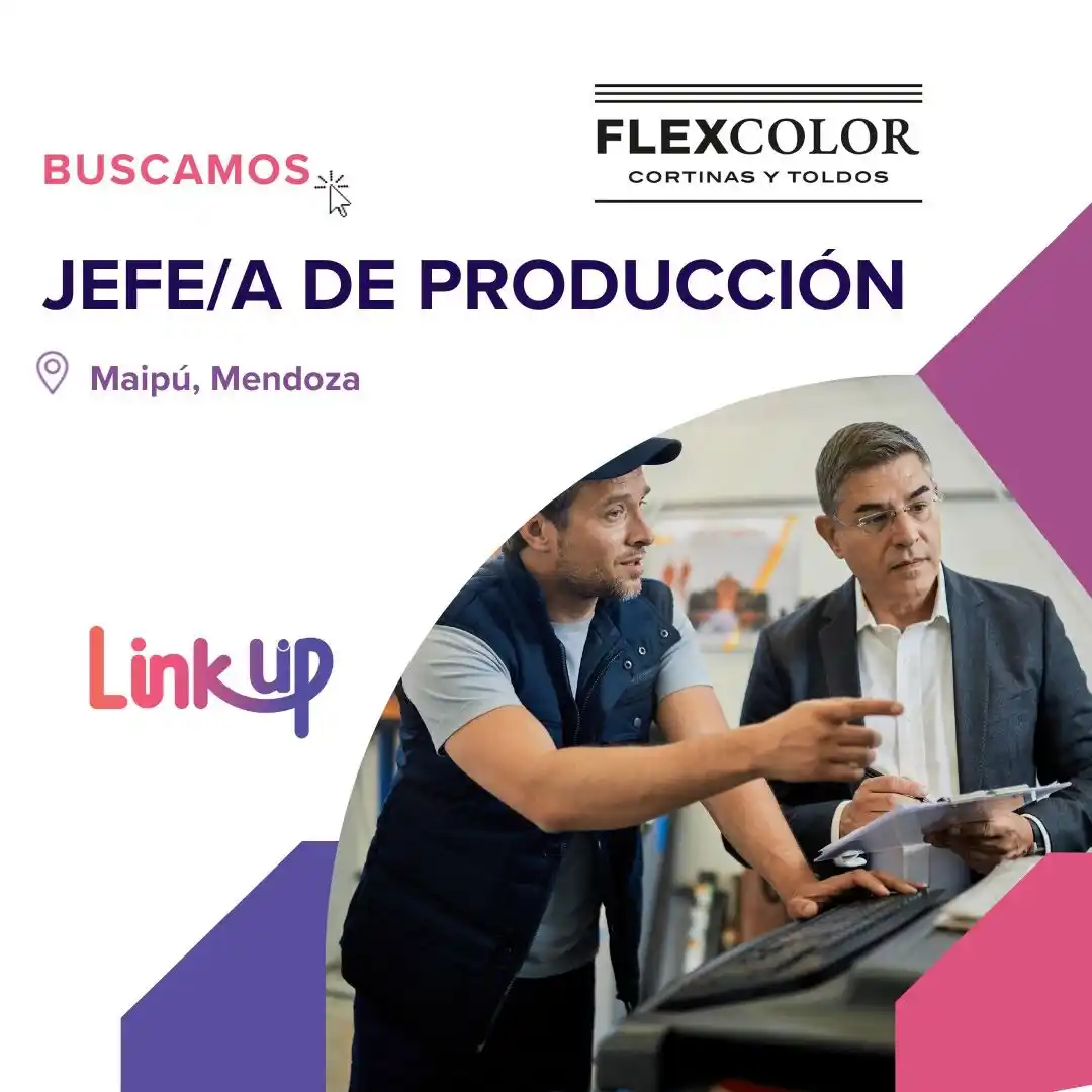 Image from Bolsa De Empleo - MENDOZA: ¡Buscamos un Jefe de Producción para una industria en expansión!   Sum...
