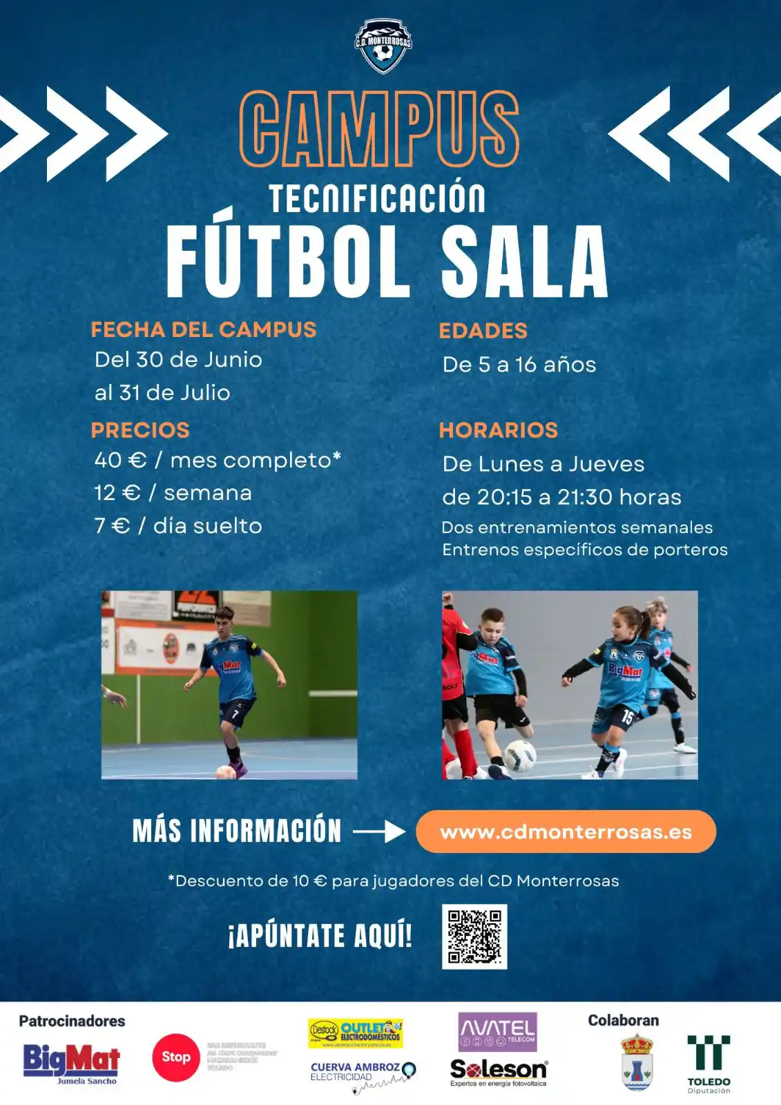 Image from CD MONTERROSAS: ⚽️ CAMPUS | Últimos días para inscribirte en el Campus de Verano del <...