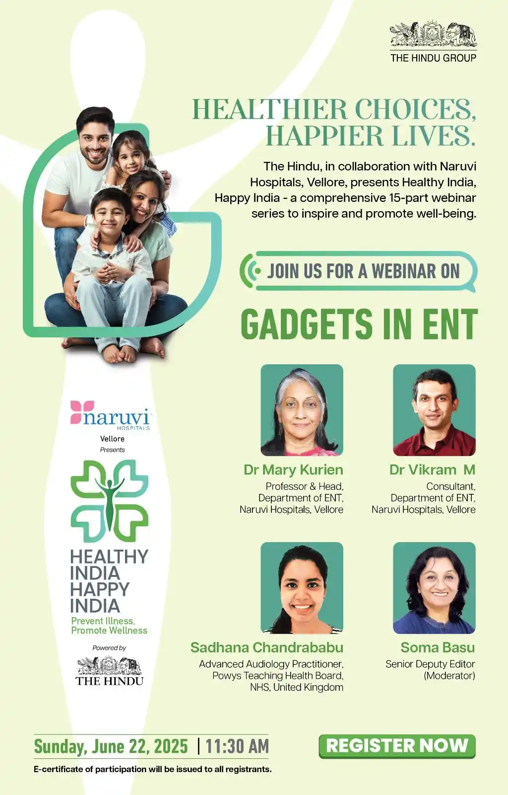 Image from The Hindu News: 👂 Curious about the latest tech in ENT care? Join us for a free webi...