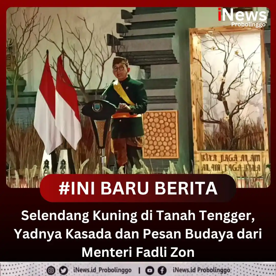 Image from iNewsProbolinggo.id: Di kaki Gunung Bromo yang dingin dan berkabut, suara gamelan mengiring...