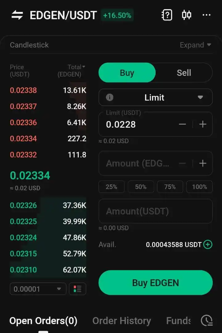 Image from AIRDROP DESK TIMELINE: EDGEN is trading on Kucoin...