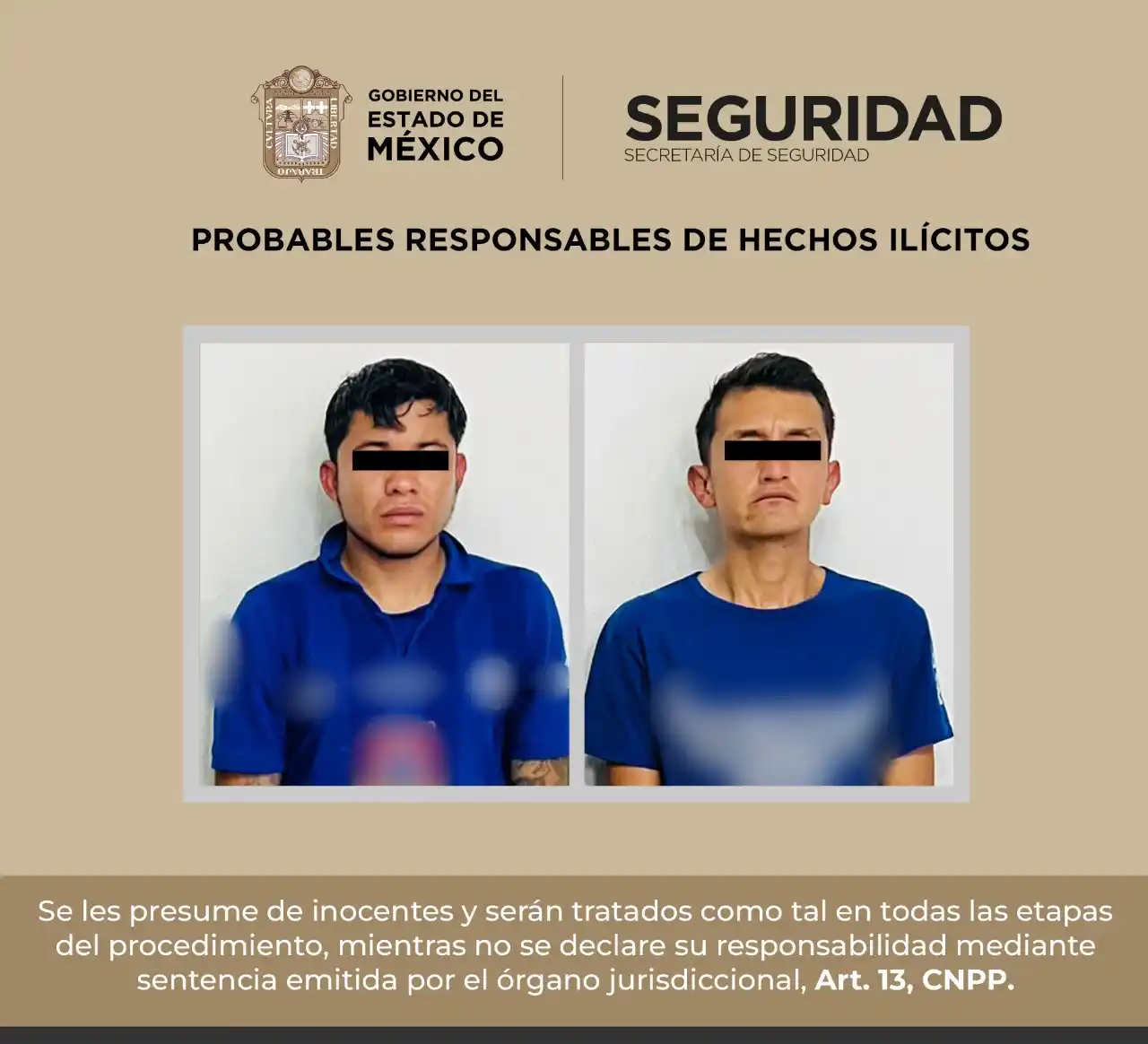 Image from Secretaría de Seguridad del Edomex : En el municipio de 📍 *Coacalco*, personal de la _SSEdoméx_ detuvo a d...