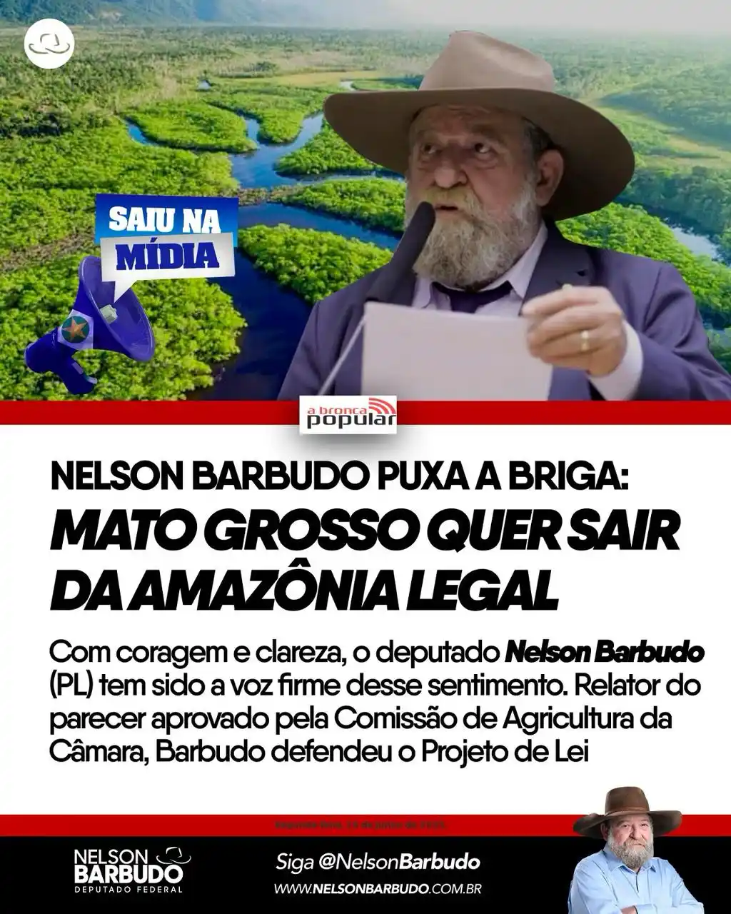Image from Nelson Barbudo: Estamos submetendo o produtor mato-grossense a exigências absurdas! Im...