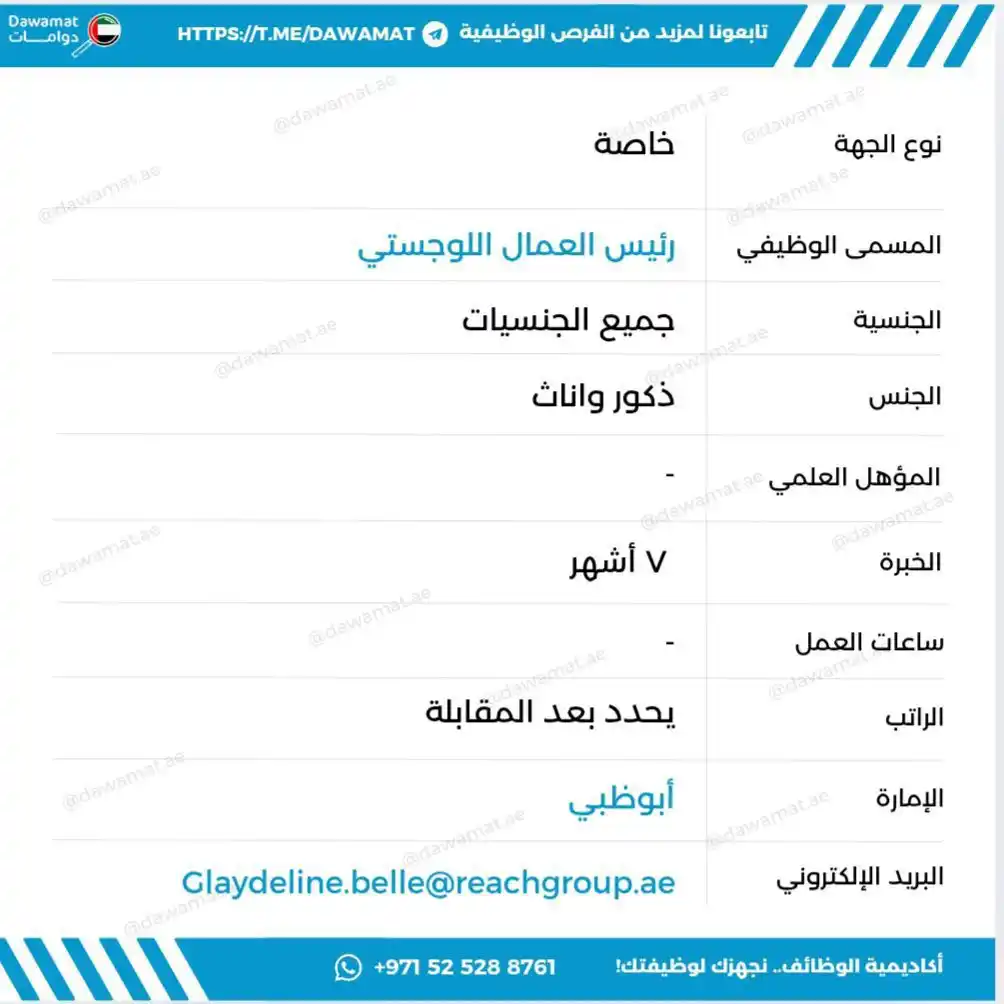 Image from دوامات | Dawamat: Glaydeline.belle@reachgroup.ae...