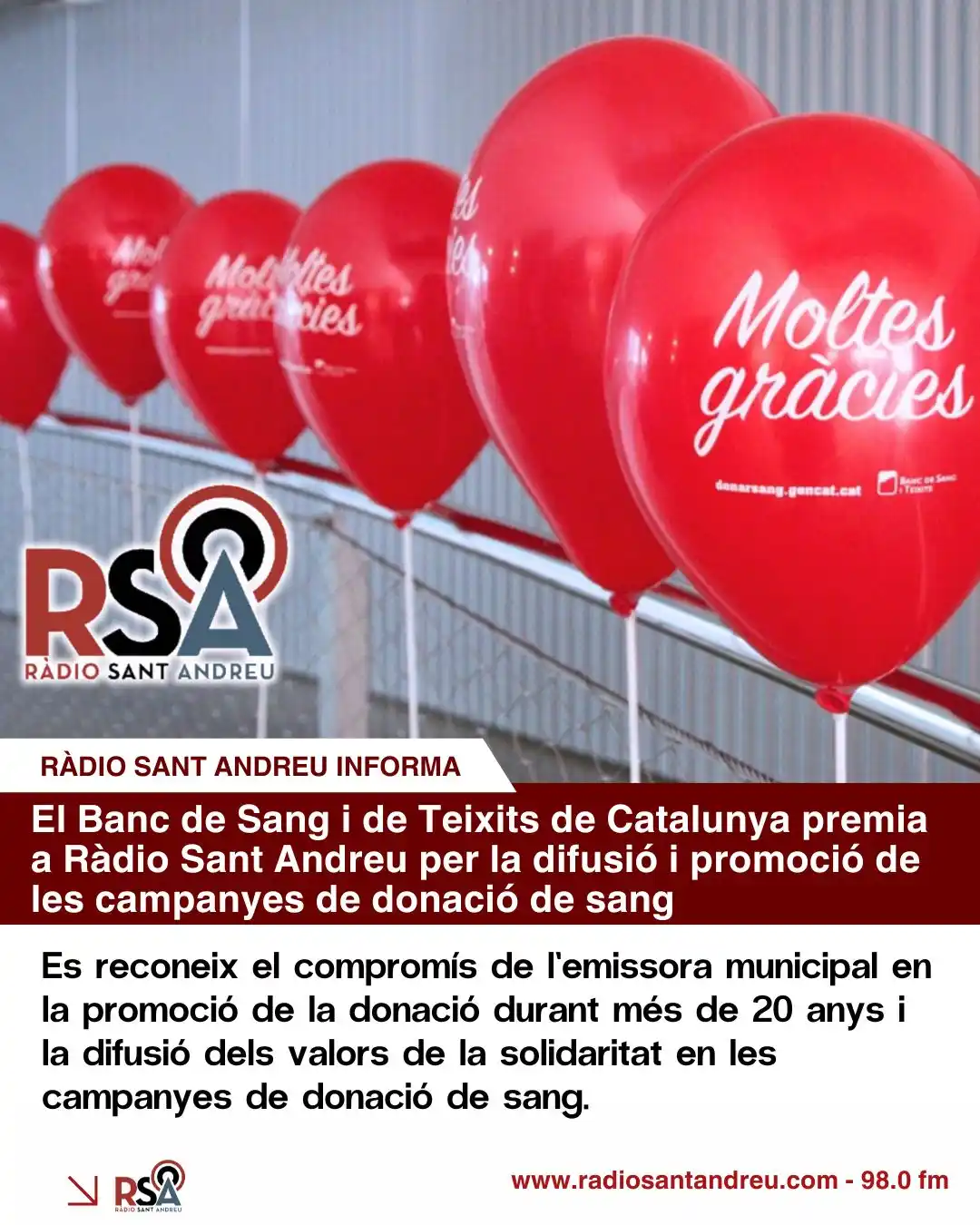 Image from Ràdio Sant Andreu: https://www.radiosantandreu.com/banc-de-sang-de-catalunya-premia-radio...