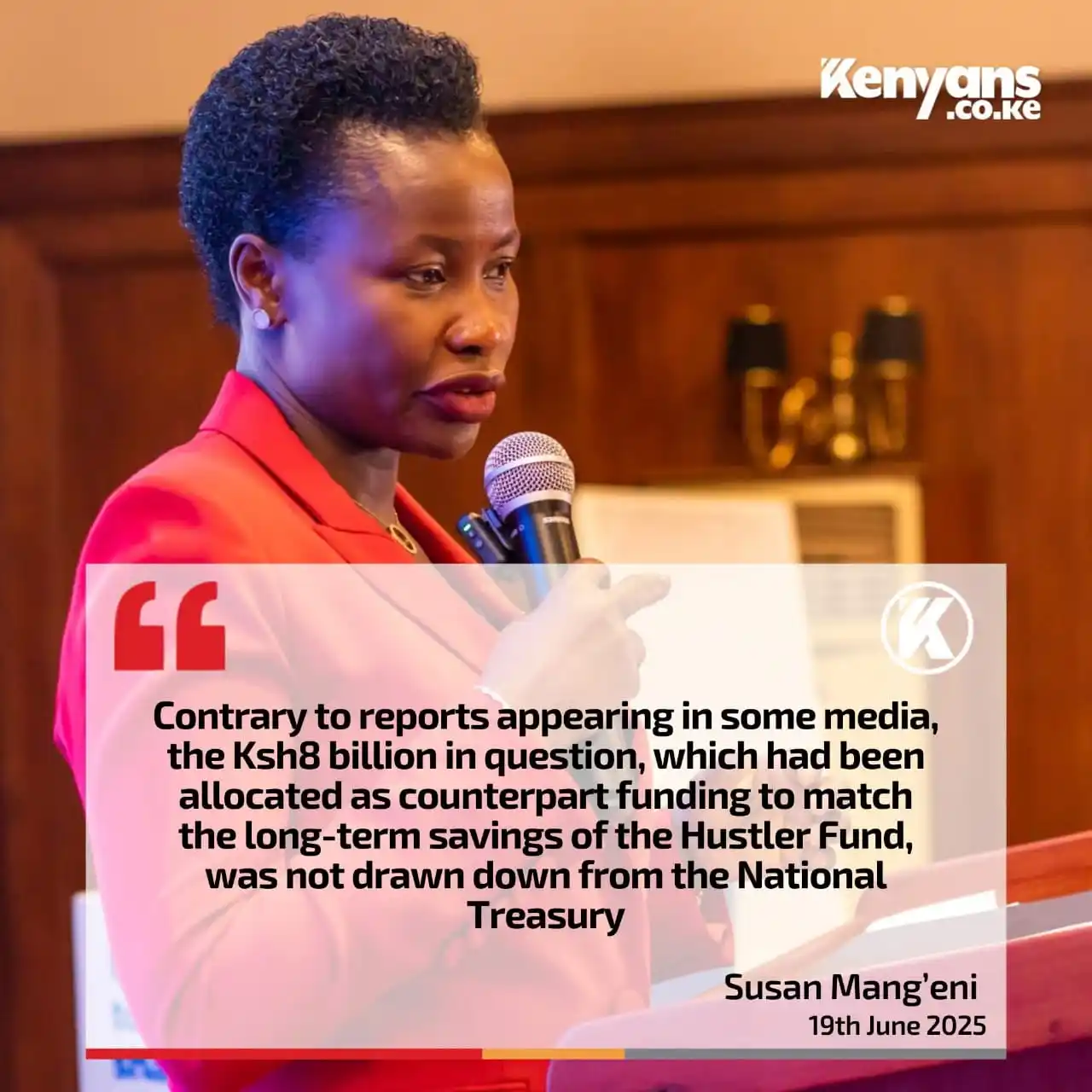 Image from One Kenya Network - TV Digital: *HUSTLERS FUND*  The Ksh8 billion in question, which had been allocate...