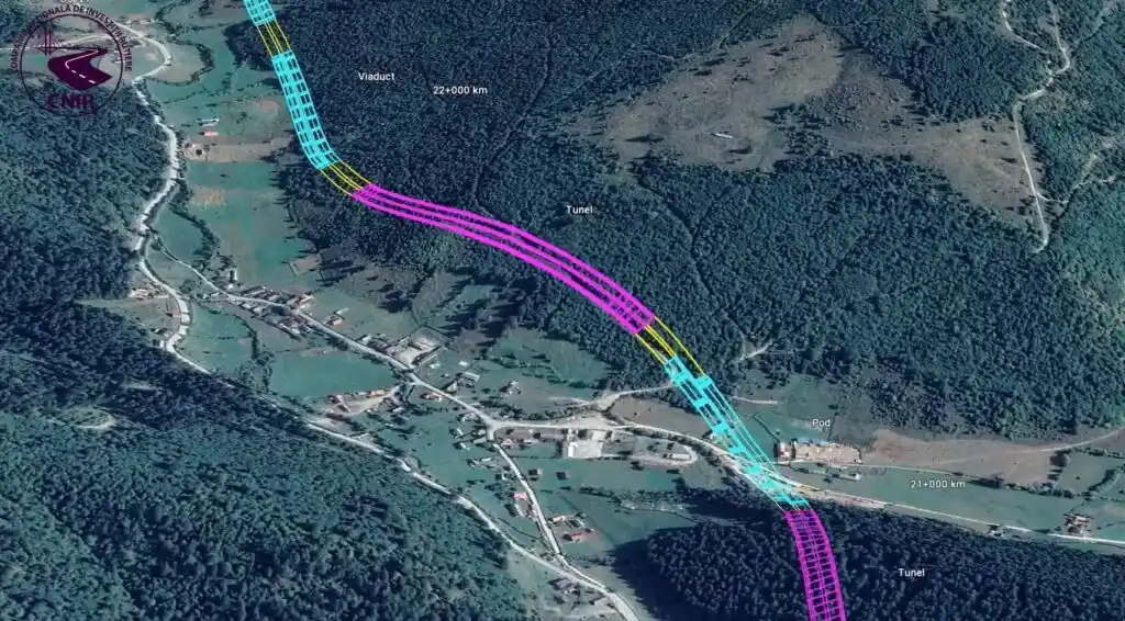 Image from Ziarul de Iași: Începe proiectarea unui lot al A8 din creierul munților. Directorul CN...