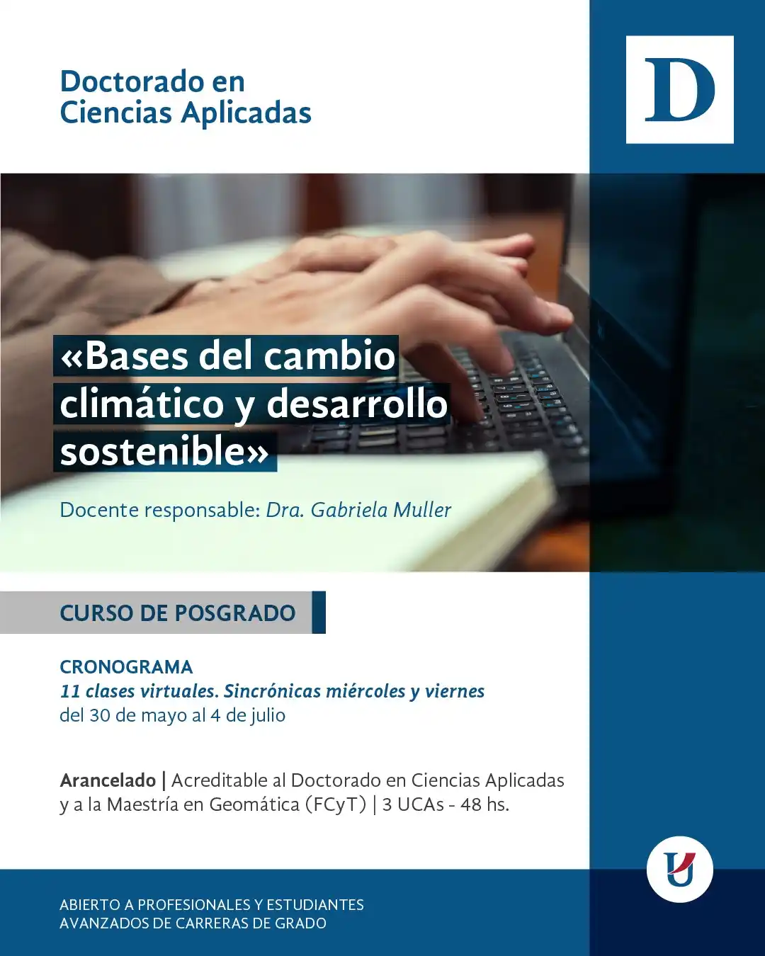 Image from UADER: *Inscripción abierta al Curso de Posgrado _“Bases del cambio climático...