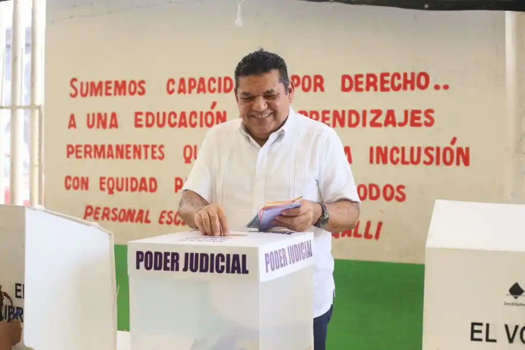 Image from El Tabasqueño: ⚖️ Javier May reafirma el giro de la justicia: de las cúpulas al voto ...