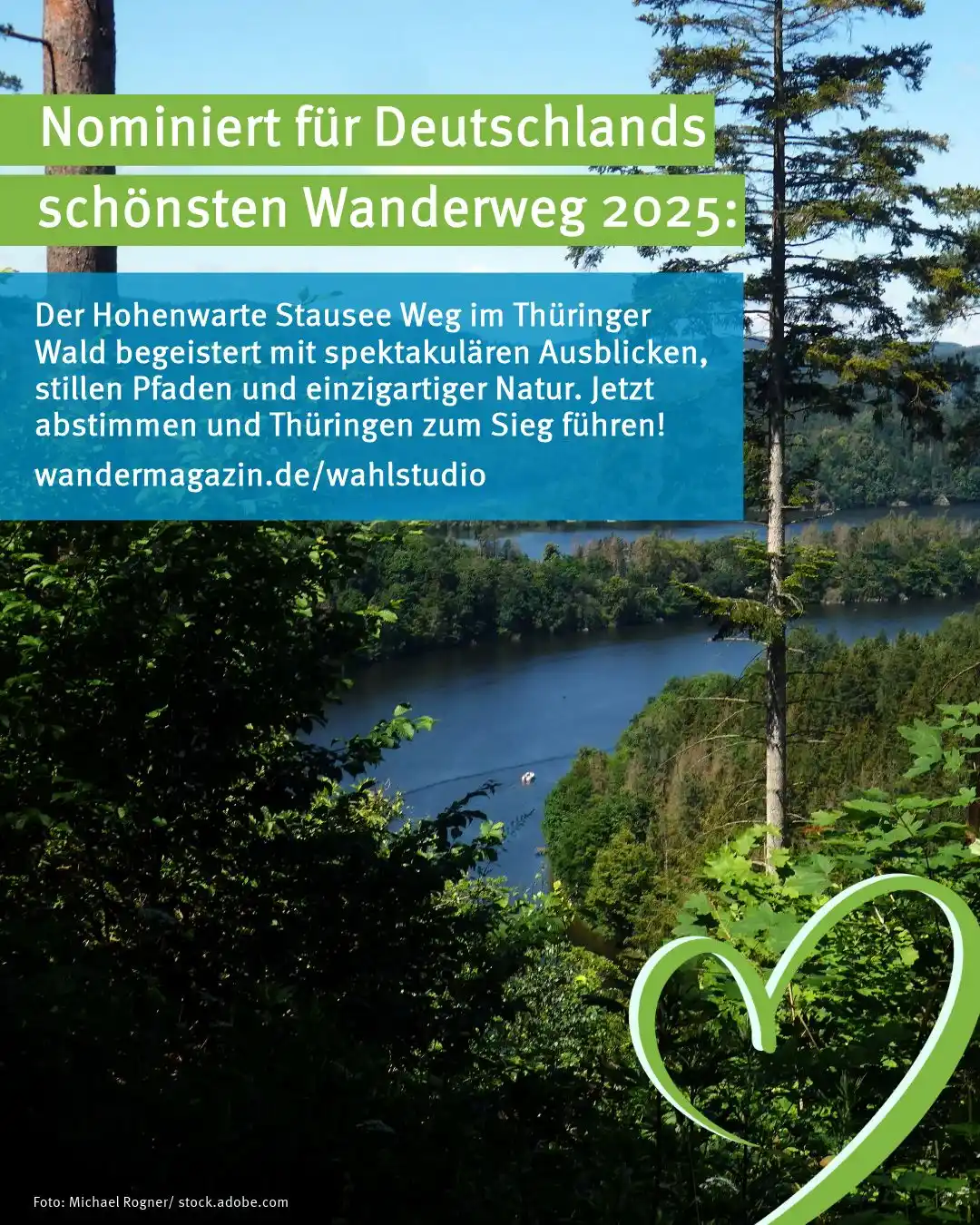 Image from Freistaat Thüringen: *Jetzt abstimmen für Thüringen!* 💚  Der Hohenwarte Stausee Weg im Her...