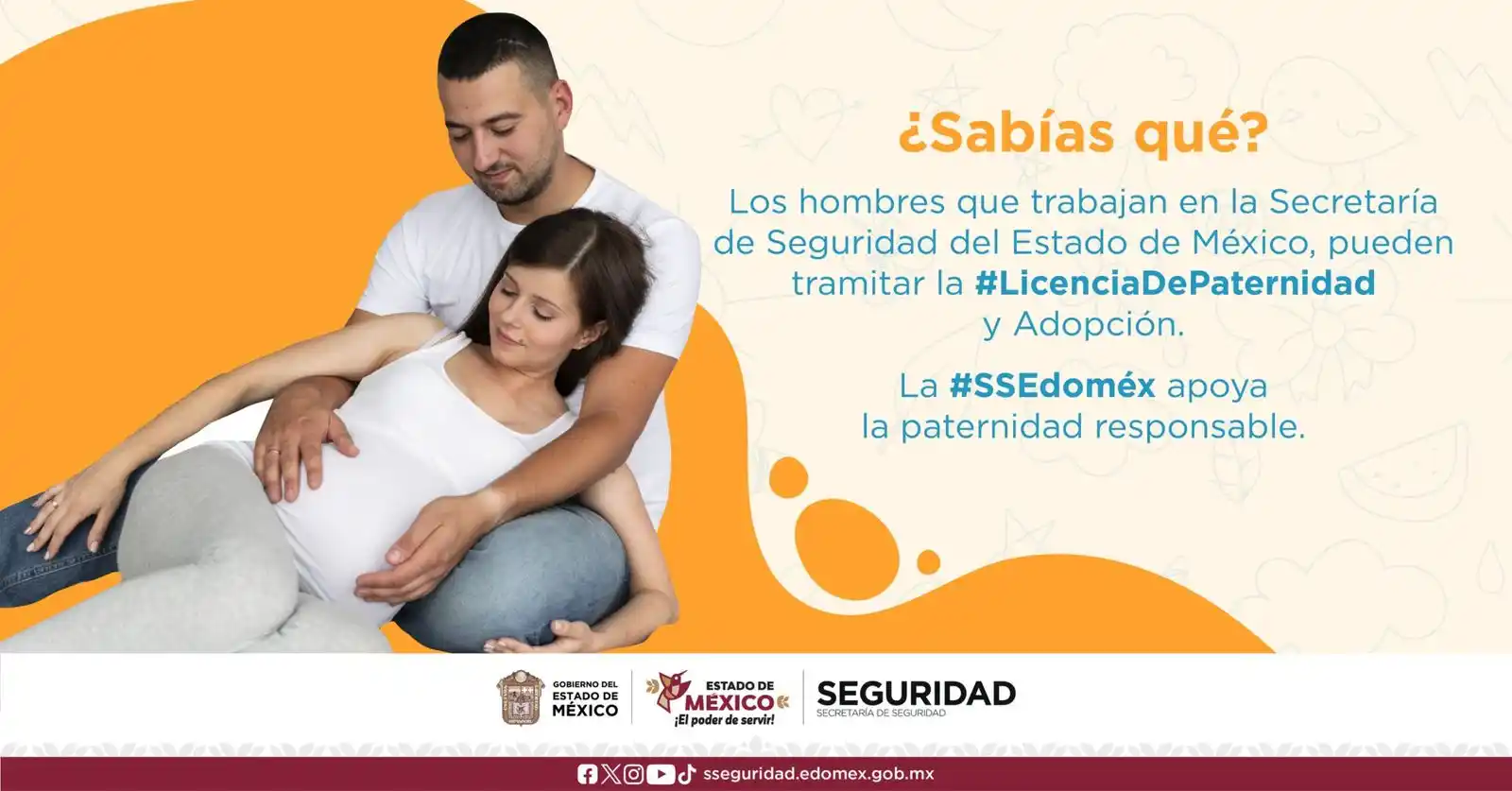 Image from Secretaría de Seguridad del Edomex : La *SSEdoméx fomenta la paternidad responsable*, por ello invitamos a ...