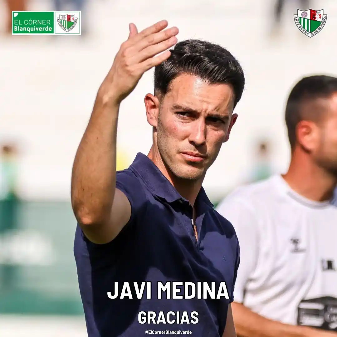 Image from El Córner Blanquiverde: 🔴 𝗢𝗙𝗜𝗖𝗜𝗔𝗟 | Javi Medina no continuará la próxima temporada en ...