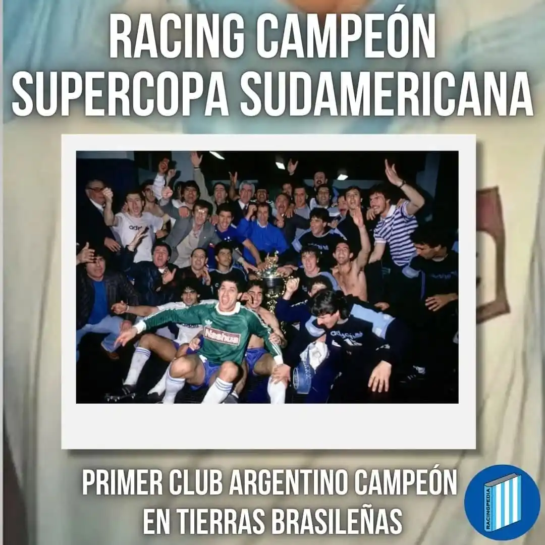 Image from Racing Club: 🤔 *¿SABIAS QUE..?*  📆 El 18 de junio de 1988, Racing logró su sexto ...
