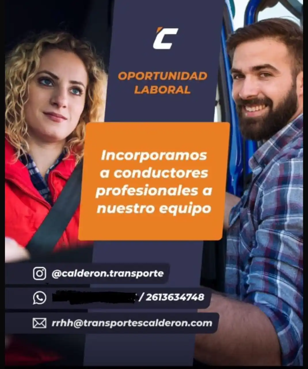 Image from Bolsa De Empleo - MENDOZA: Se busca conductor con licencia CAT E1, buen conocimiento de rutas nac...