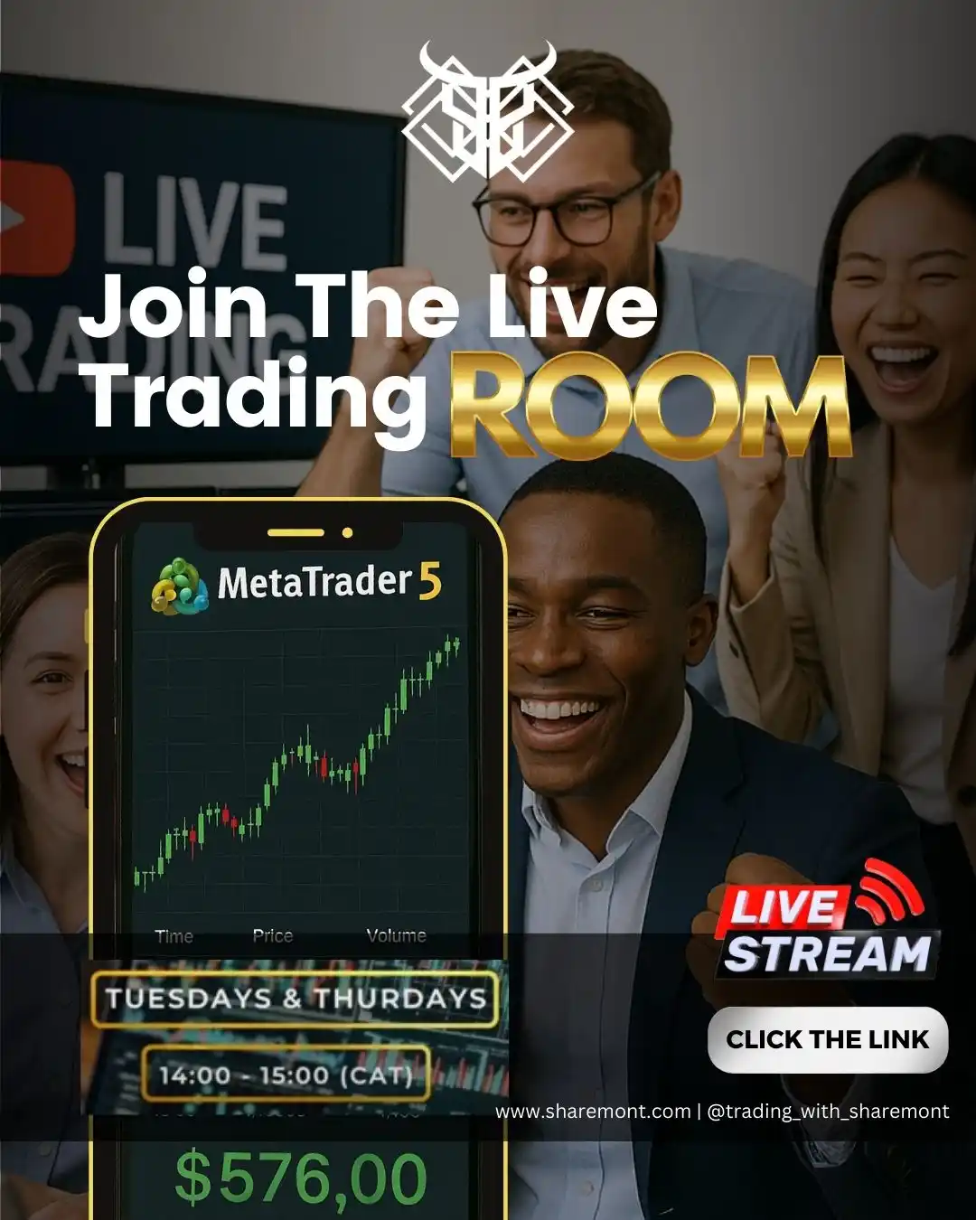 Image from Sharemont: 🚨 TRADING ROOM OPEN TODAY! 🚨 Join us in the Live Trading Room for re...
