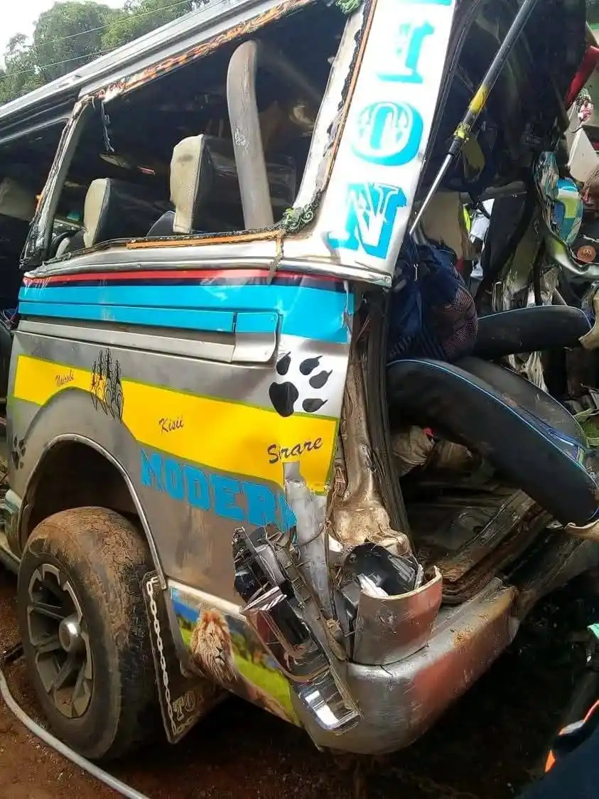 Image from One Kenya Network - TV Digital: UPDATE : Fatal accident at KISII polytechnic involving two psv shuttle...