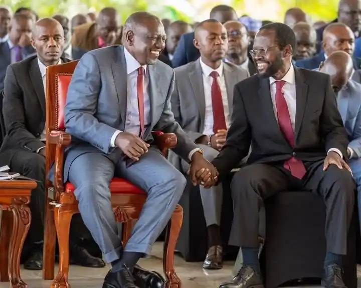 Image from One Kenya Network - TV Digital: UPDATE: President Ruto hosts Kisumu Governor Anyang' Nyong'o and other...