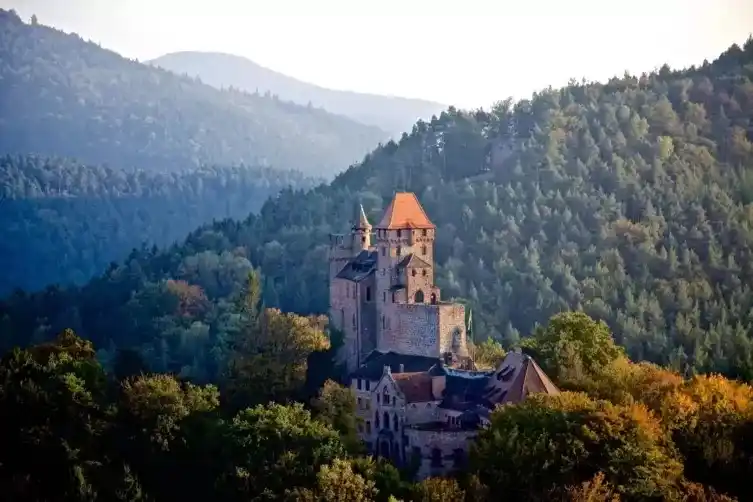 Image from Die RHEINPFALZ : 🏰 *Auferstanden aus Ruinen: Burg Berwartstein bei Erlenbach* Der Berw...