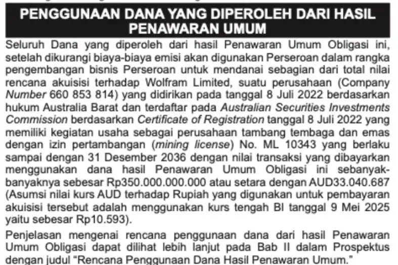 Image from Stockbit: *🌍BUMI Berencana Terbitkan Obligasi Rp350 M untuk Akuisisi Tambang Te...