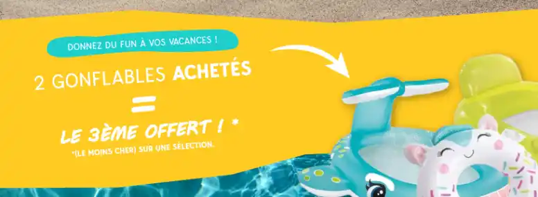 Image from Raviday.com: Donnez du fun à vos vacances ! Achetez 2 gonflables parmi notre sélec...
