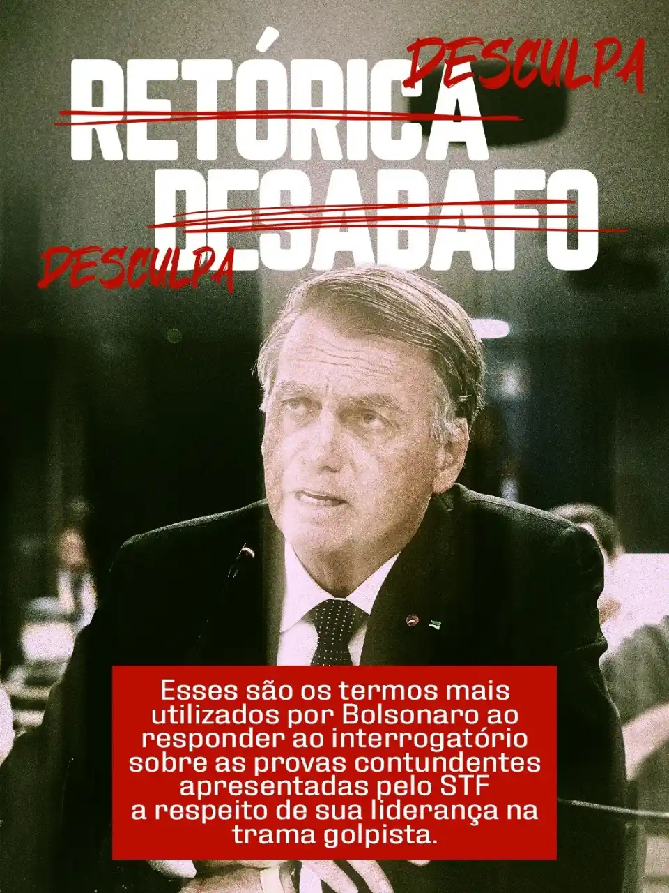 Image from PT - Partido dos Trabalhadores: 📝 Esses são os “termos” mais usados por Bolsonaro ao responder ao int...