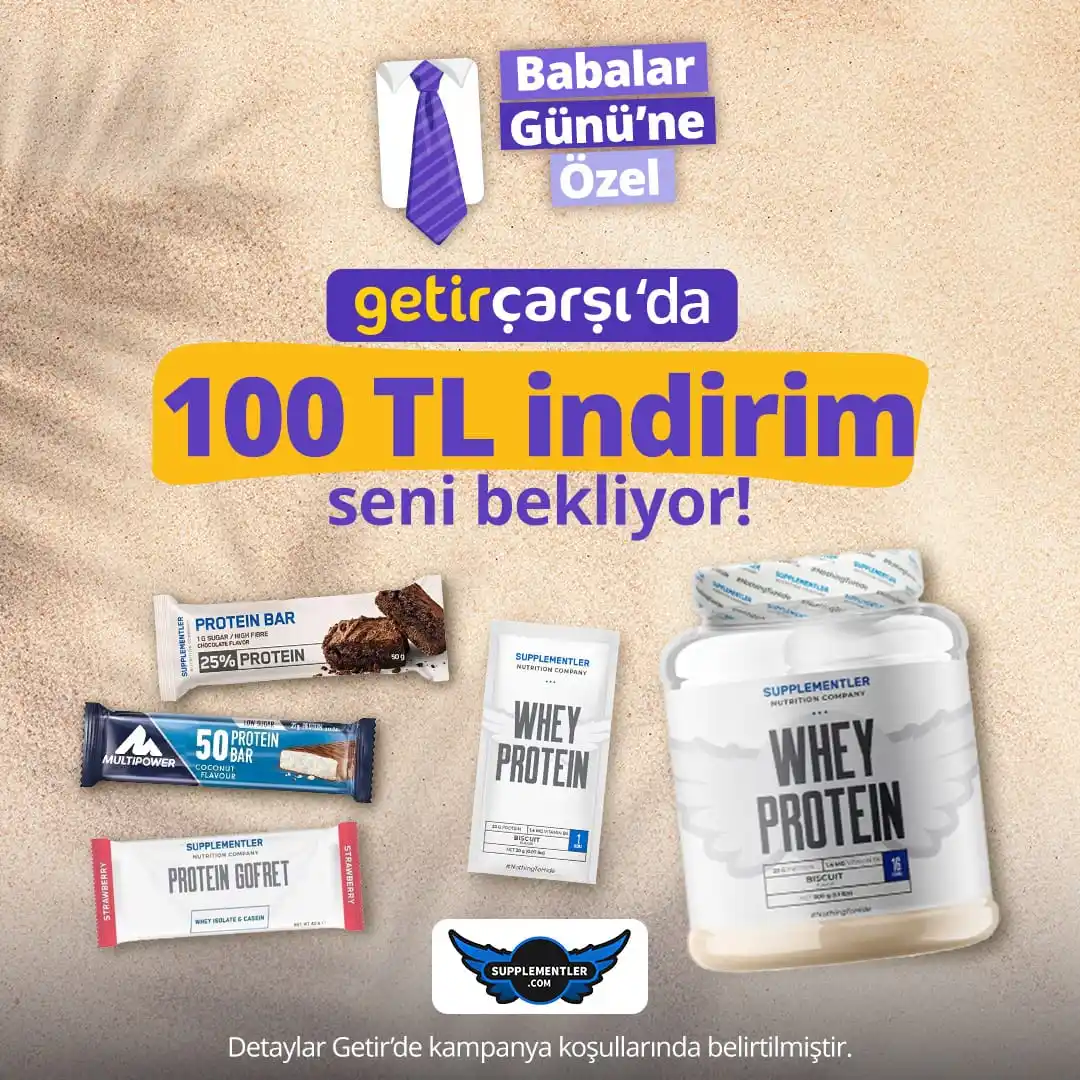 Image from getir: GetirÇarşı'da *100 TL indirimle* ihtiyacın olan takviye ürünlerini şim...
