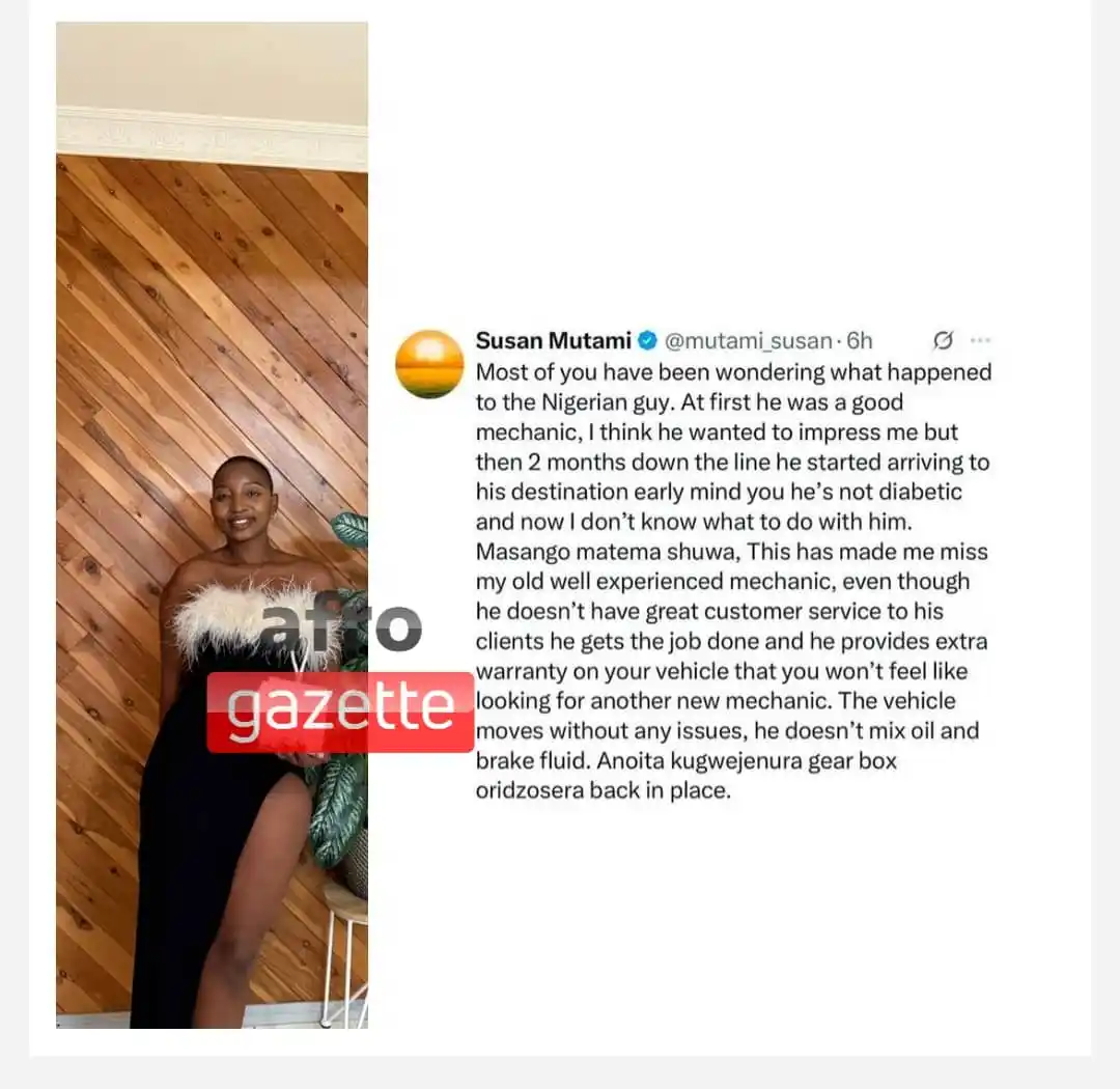 Image from Afrogazette News: *📰Meanwhile......Temba Mliswa's baby mama Susan Mutami is not stoppin...