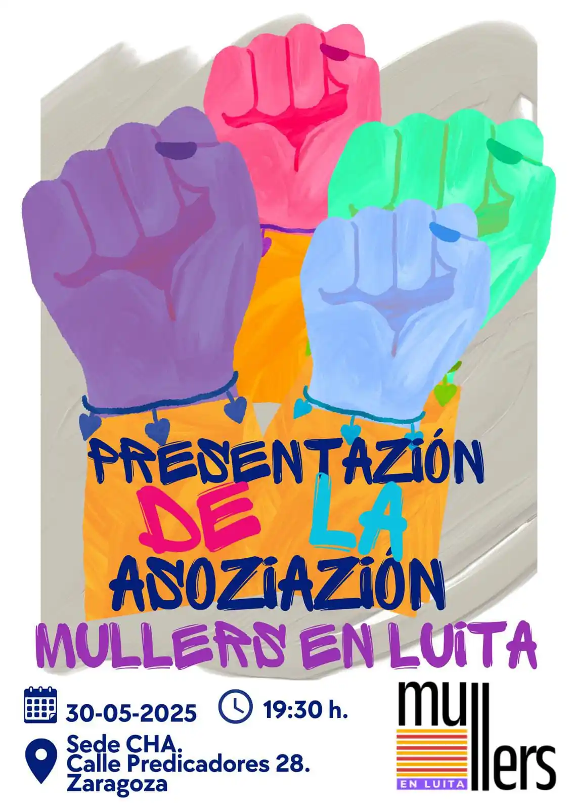 Image from Chunta Aragonesista: 🟪✊ Nace la asociación *Mullers en Luita.* 📢 Acércate a la presentac...