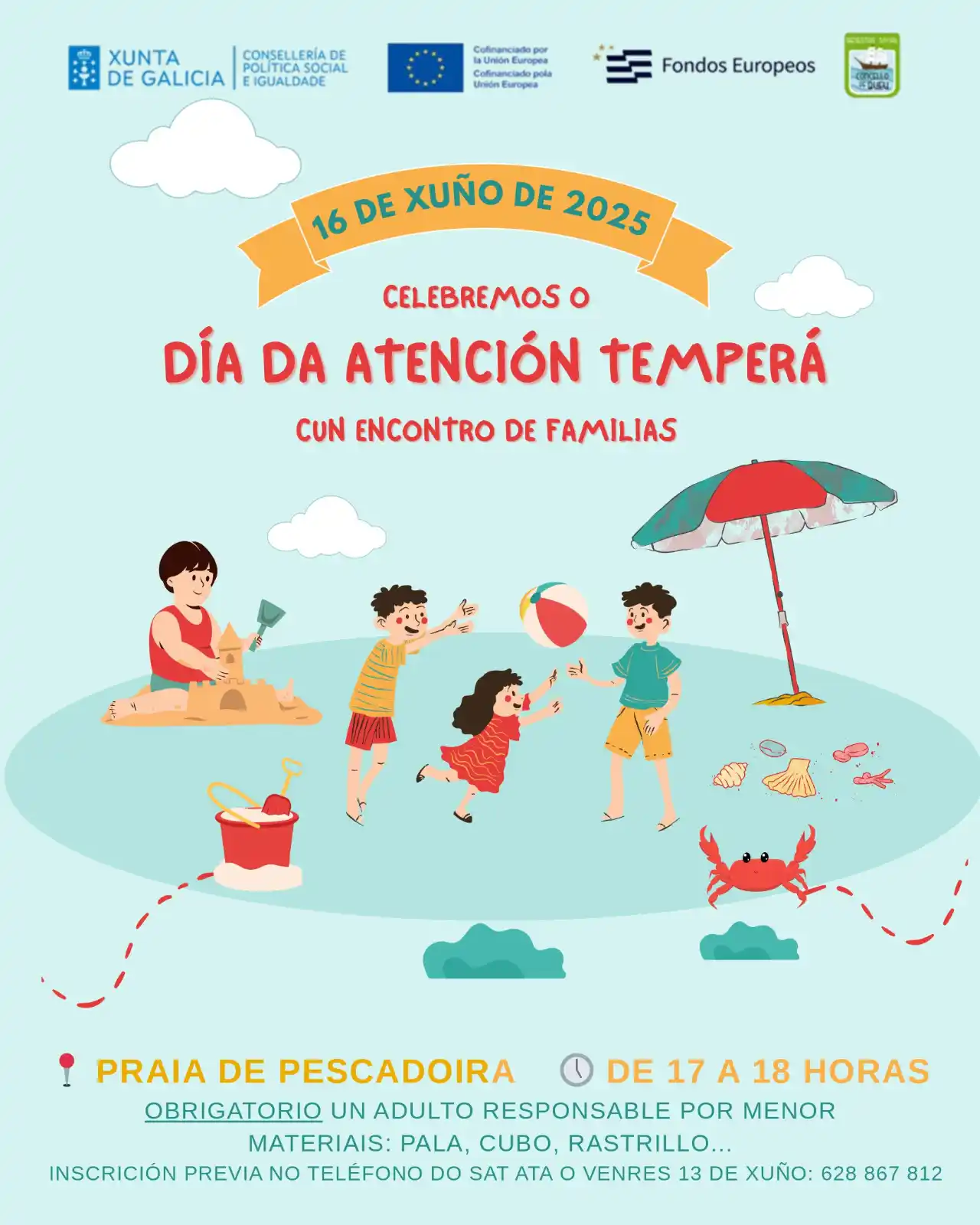 Image from Concello De Bueu: 🗣️ O próximo luns, 16 de xuño, o Concello de Bueu e o Servizo de Aten...