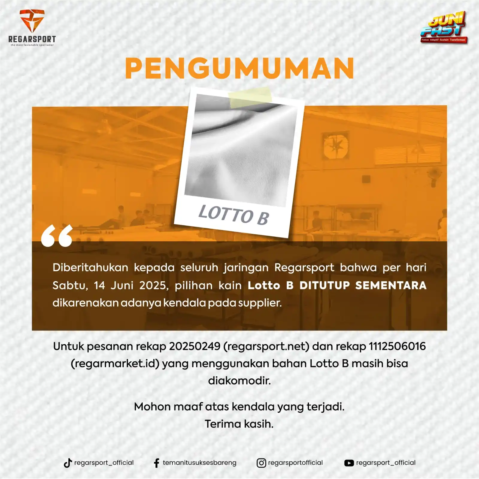 REGARSPORT OFFICIAL post